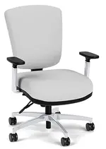 White Leather Office Chair