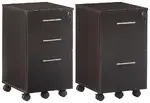 Pair of 2 & 3 Drawer Mobile Pedestals