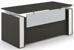 Sit Stand Desk with Acrylic Modesty Panel