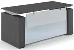 Sit Stand Desk with Modesty Panel
