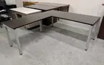 Espresso Laminate L-Shape Desk