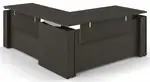 L Standing Desk with Laminate Modesty Panels