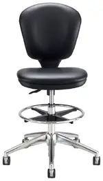 Armless Vinyl Drafting Chair