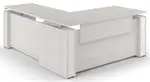Sit Stand L Desk with Modesty Panel