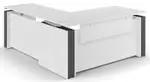 Sit Stand L Desk with Modesty Panel
