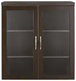 Storage Cabinet with Glass Doors