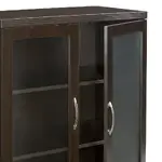Storage Cabinet with Glass Doors