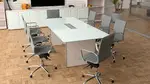 Glass Top Conference Table