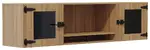 Wall Mounted Hutch with Glass Doors