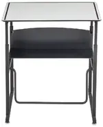 Height Adjustable School Desk with Dry Erase Top