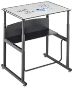 Height Adjustable Whiteboard School Desk