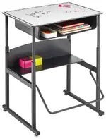 Adjustable Height Student Desk with Dry Erase Top