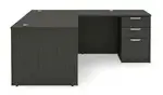 L Shaped Desk with Drawers