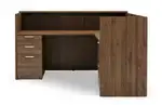 L Shaped Reception Desk with Drawers