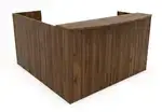 L Shaped Reception Desk with Drawers