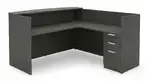 L Shaped Reception Desk with Drawers