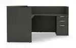 L Shaped Reception Desk with Drawers