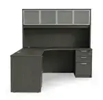 L Shaped Desk with Hutch