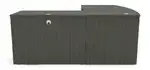 Bow Front L Shaped Desk with Drawers
