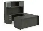 U Shaped Desk with Hutch