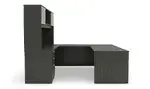 U Shaped Desk with Hutch