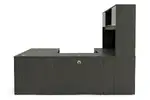 U Shaped Desk with Hutch
