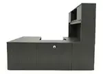 U Shaped Desk with Hutch