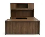 U Shaped Desk with Hutch