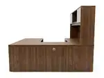 U Shaped Desk with Hutch