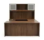 U Shaped Desk with Hutch