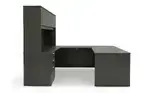 U Shaped Desk with Hutch