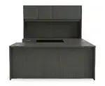 U Shaped Desk with Hutch