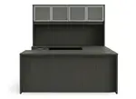U Shaped Desk with Hutch