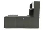 U Shape Desk with Hutch and Drawers
