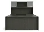 U Shape Desk with Hutch and Drawers