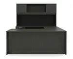 U Shape Desk with Hutch and Drawers