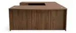Bow Front U Shape Desk
