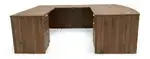 Bow Front U Shape Desk with Drawers