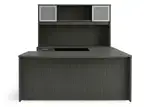 Bow Front U Shape Desk with Hutch
