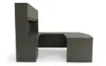 Bow Front U Shape Desk with Hutch
