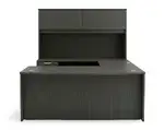 Bow Front U Shape Desk with Hutch