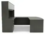 Bow Front U Shape Desk with Hutch