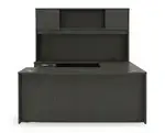 Bow Front U Shaped Desk with Hutch