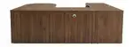 U Shaped Peninsula Desk with Drawers