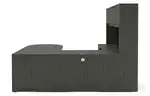 U Shape Peninsula Desk with Hutch