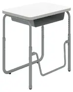 Height Adjustable School Desk with Footrest