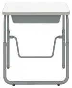 Height Adjustable School Desk with Footrest