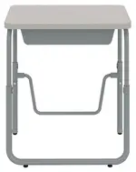 Height Adjustable School Desk with Footrest