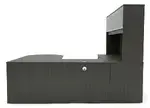 U Shaped Peninsula Desk with Hutch