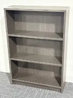 Ash Gray 3 Shelf Bookcase